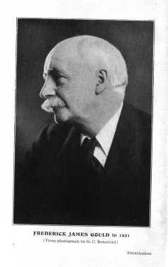 F. J. Gould in 1921, from photo by G. C. Beresford