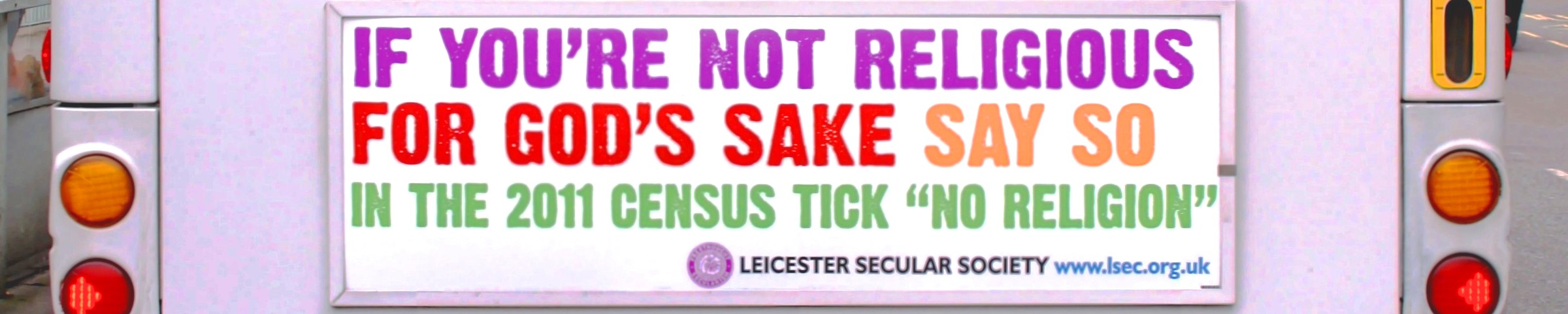 Census 2011 campaign: 
If you're not religious - for god's sake say so!