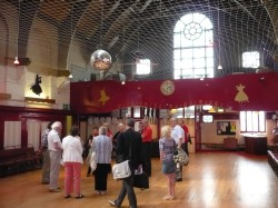 Guided tour in ballroom