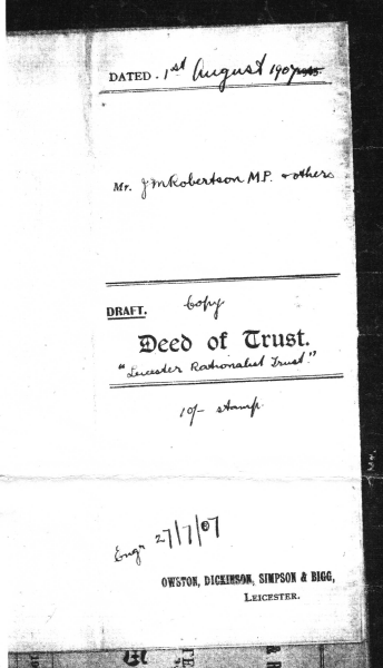 cover of deed of trust