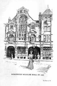 Leicester Secular Hall in 1900